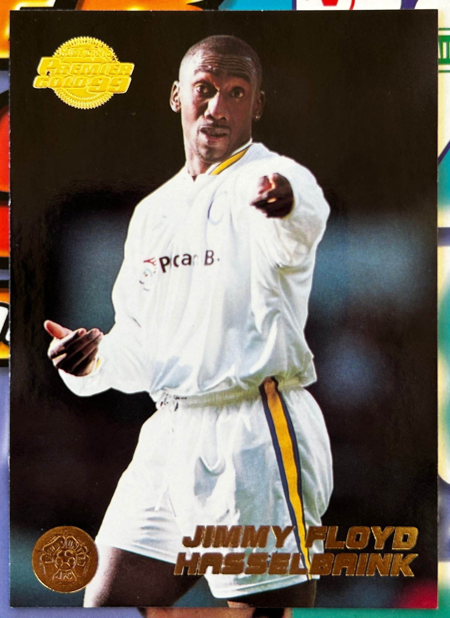 Merlin's Premier Gold 99 Trading Cards - JIMMY FLOYD HASSELBAINK (LEEDS UNITED) #68
