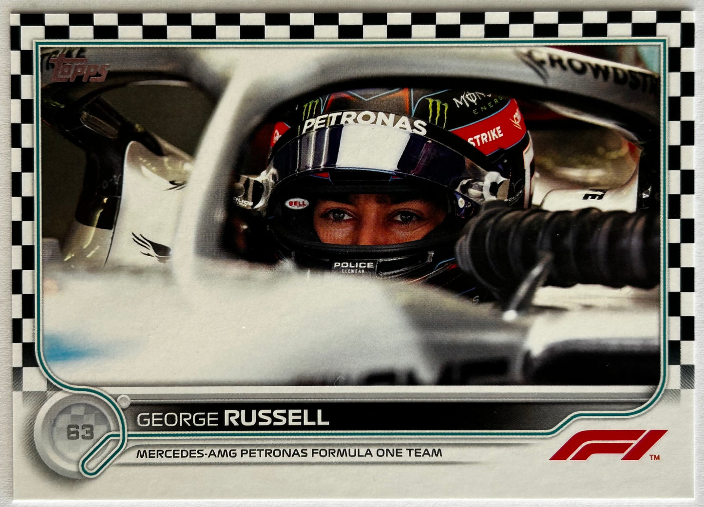 Topps Formula One Flagship 2022 - GEORGE RUSSELL (MERCEDES-AMG PETRONAS) #19 Checker Flag Parallel