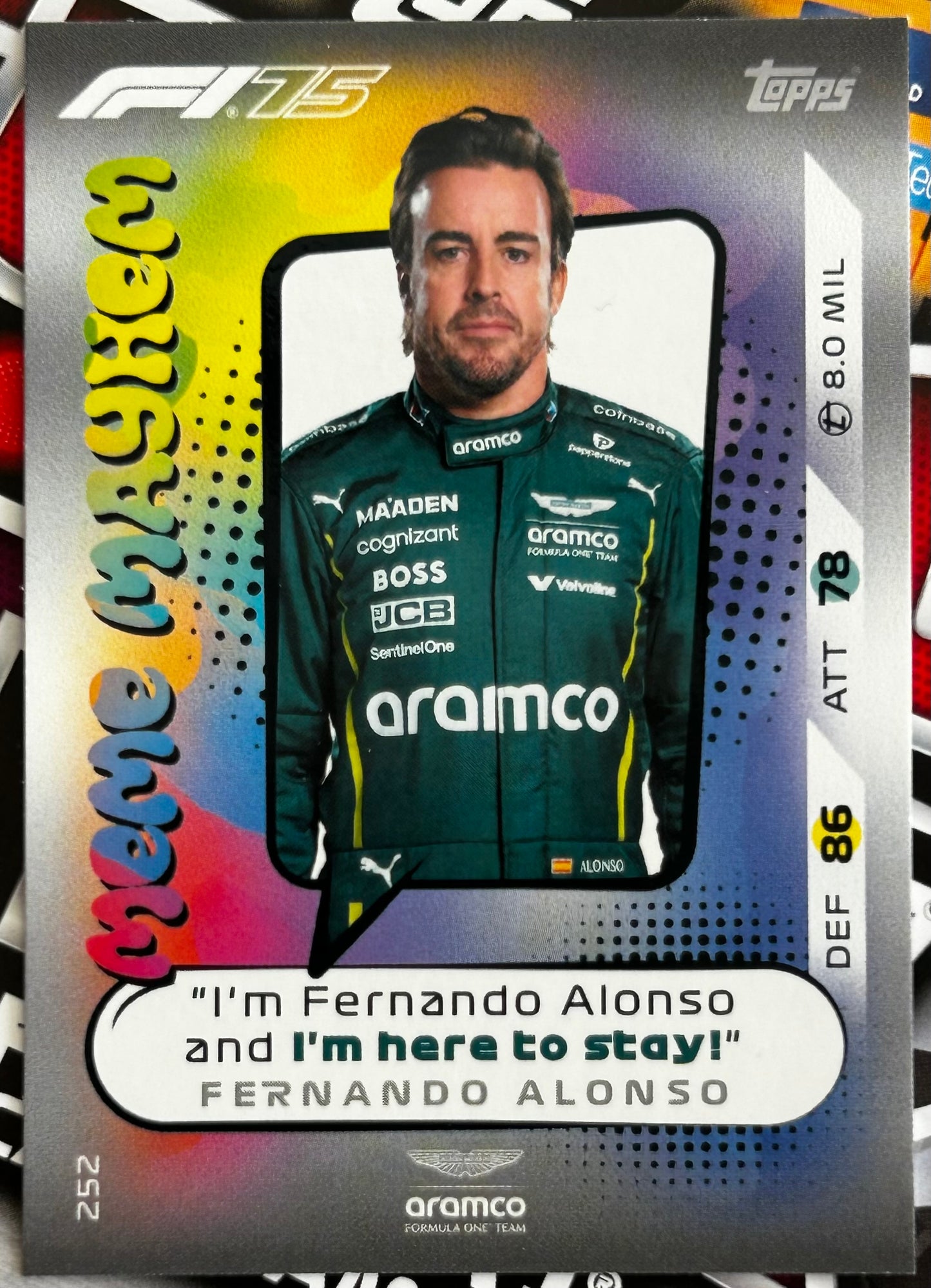 Topps F1 Turbo Attax 2025 - Single STARS OF TOMORROW, RAINMASTER & MEME MAYHEM Cards (#238 - #255)