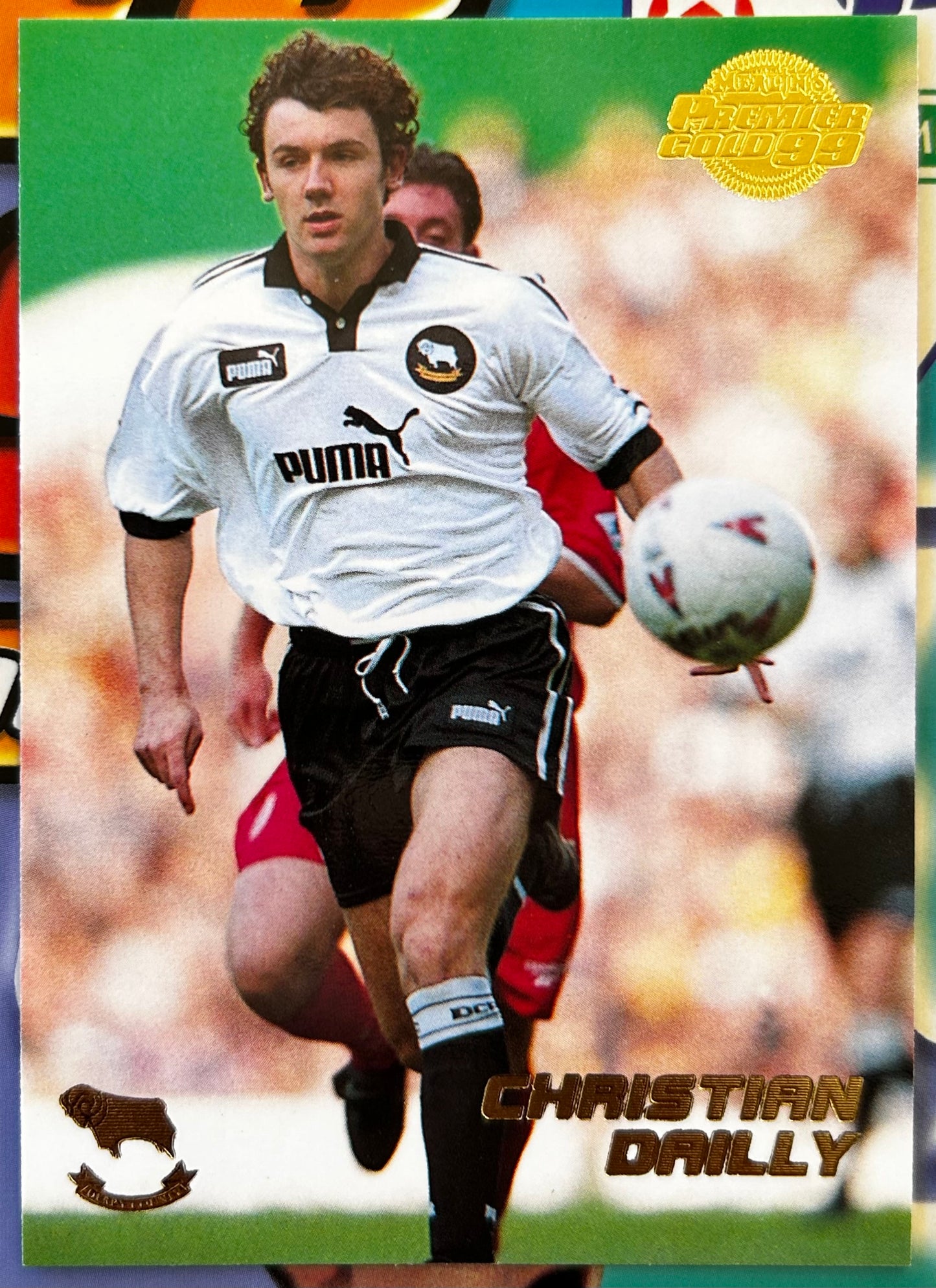Merlin's Premier Gold 99 Trading Cards - CHRISTIAN DAILLY (DERBY COUNTY) #49