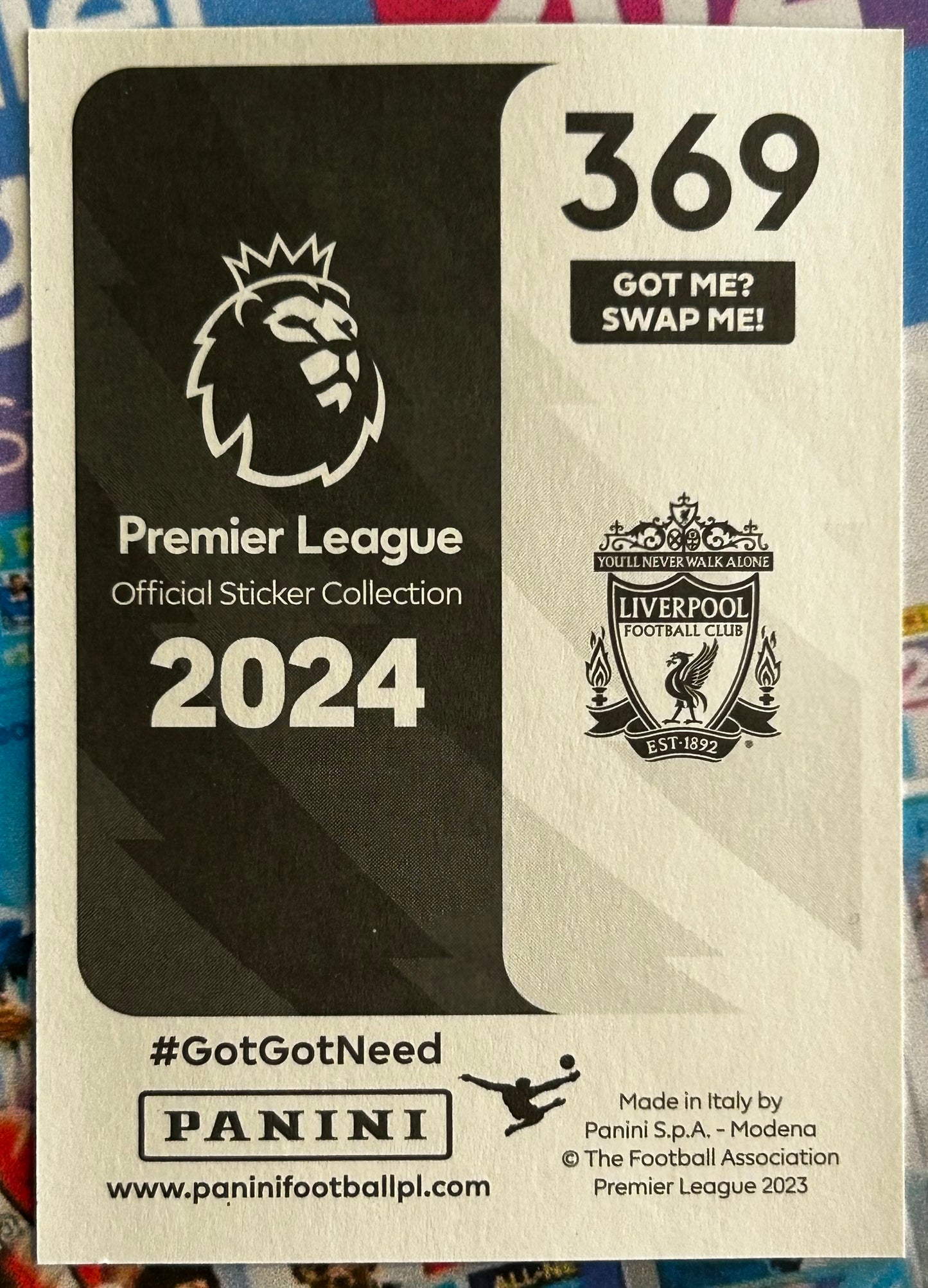 2024 Panini Premier League Sticker Collection - ALISSON (LIVERPOOL) Elite #369