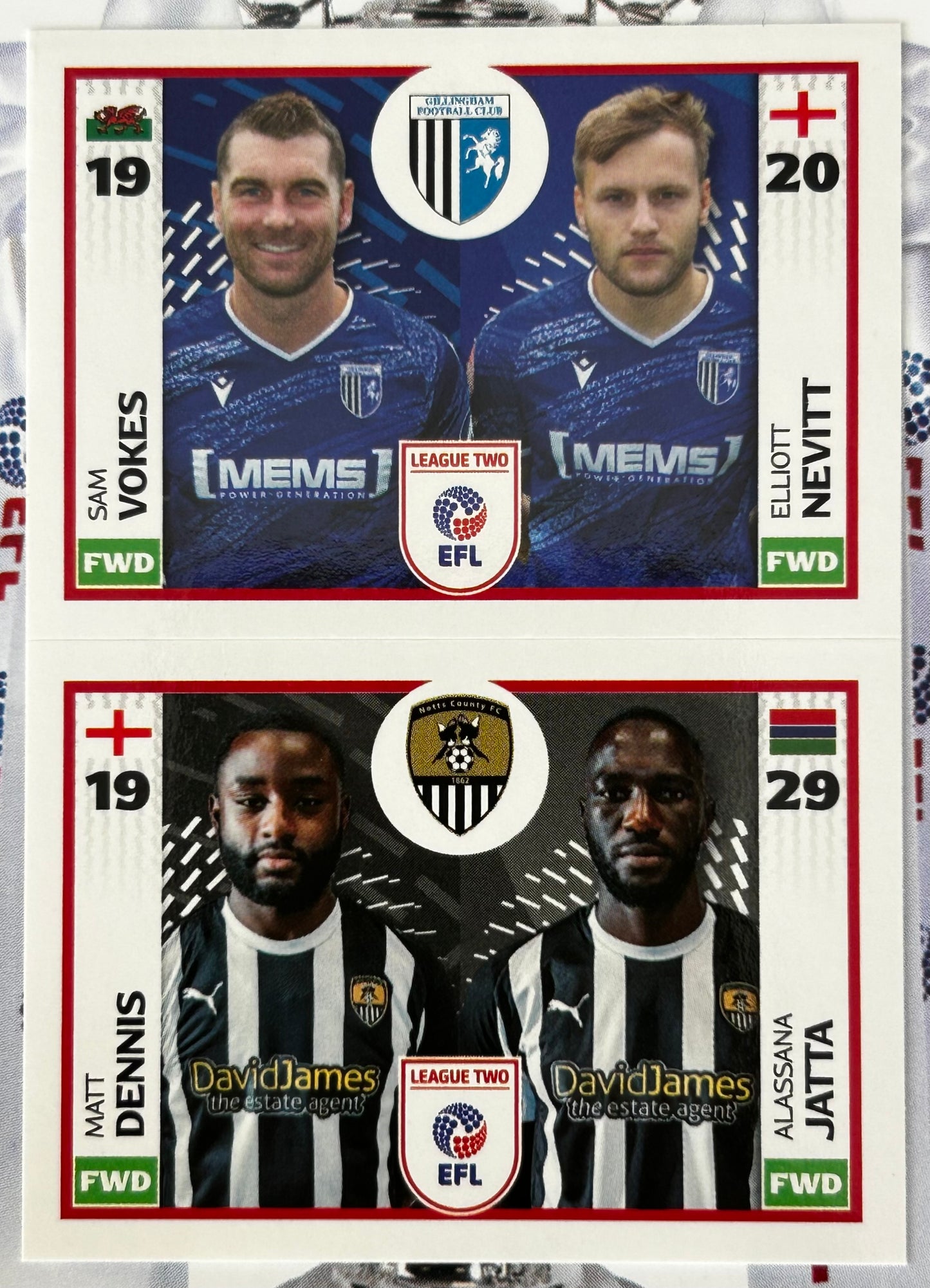 Panini EFL 2025-26 Sticker Collection - Single LEAGUE TWO Stickers (#693 - #788)