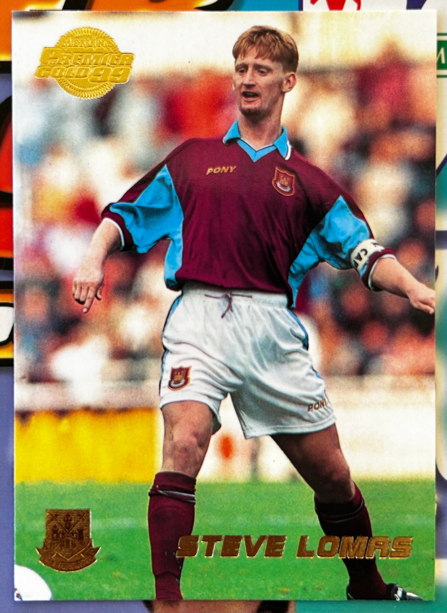 Merlin's Premier Gold 99 Trading Cards - STEVE LOMAS (WEST HAM UNITED) #139