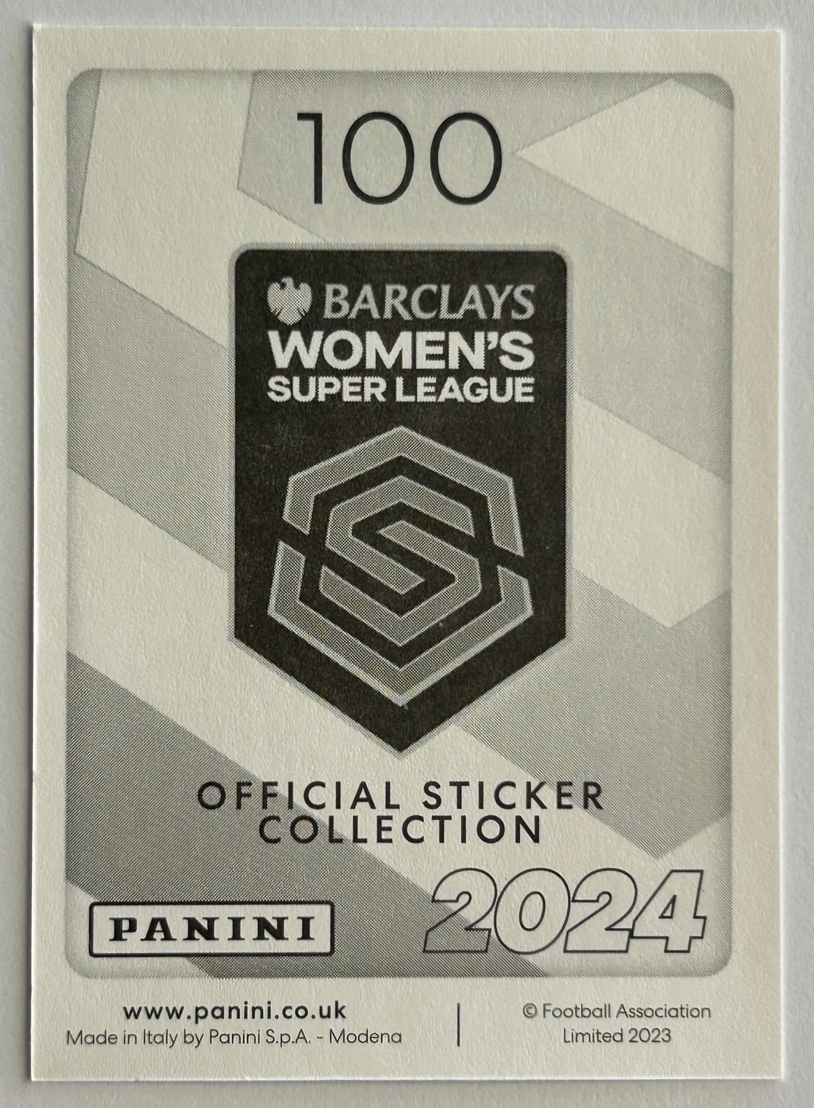 Panini Barclays Women's Super League 2024 - Single BRIGHTON & HOVE ALBION Stickers (#84 - #100)