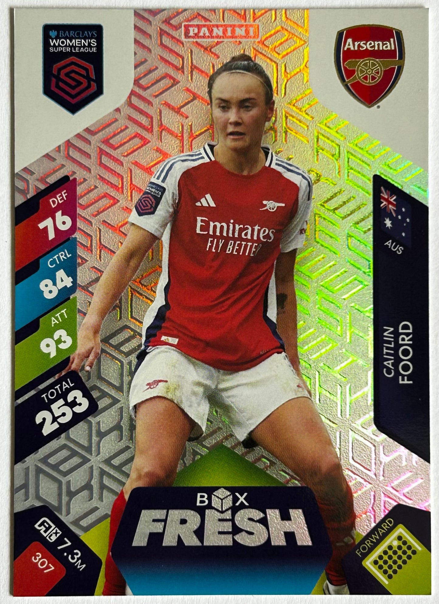 Panini Adrenalyn XL Barclays Women's Super League 2025 - Single BOX FRESH Cards (1:4 packets) #307 - #318