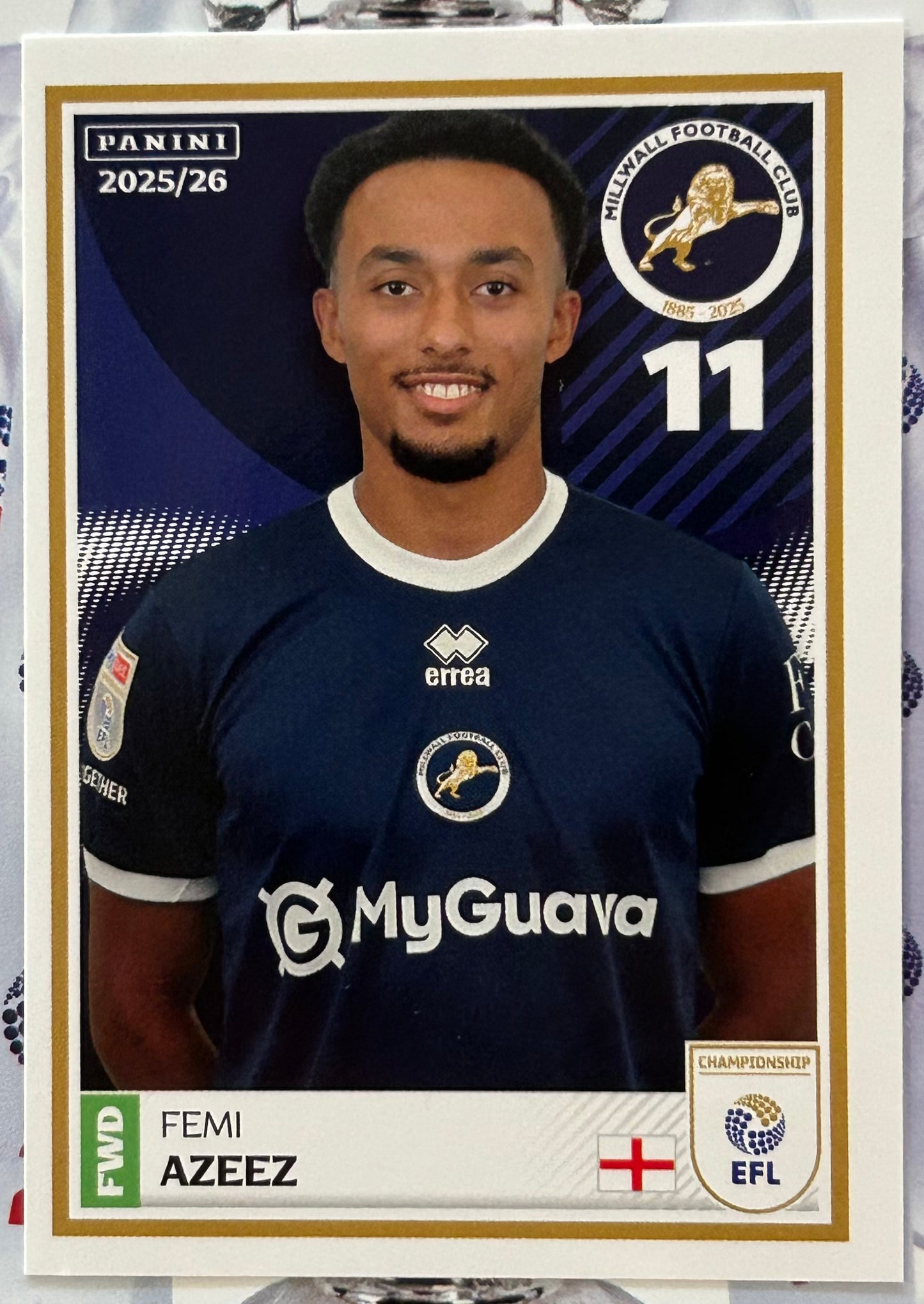 Panini EFL 2025-26 Sticker Collection - Single MILLWALL Stickers (#197 - #214)