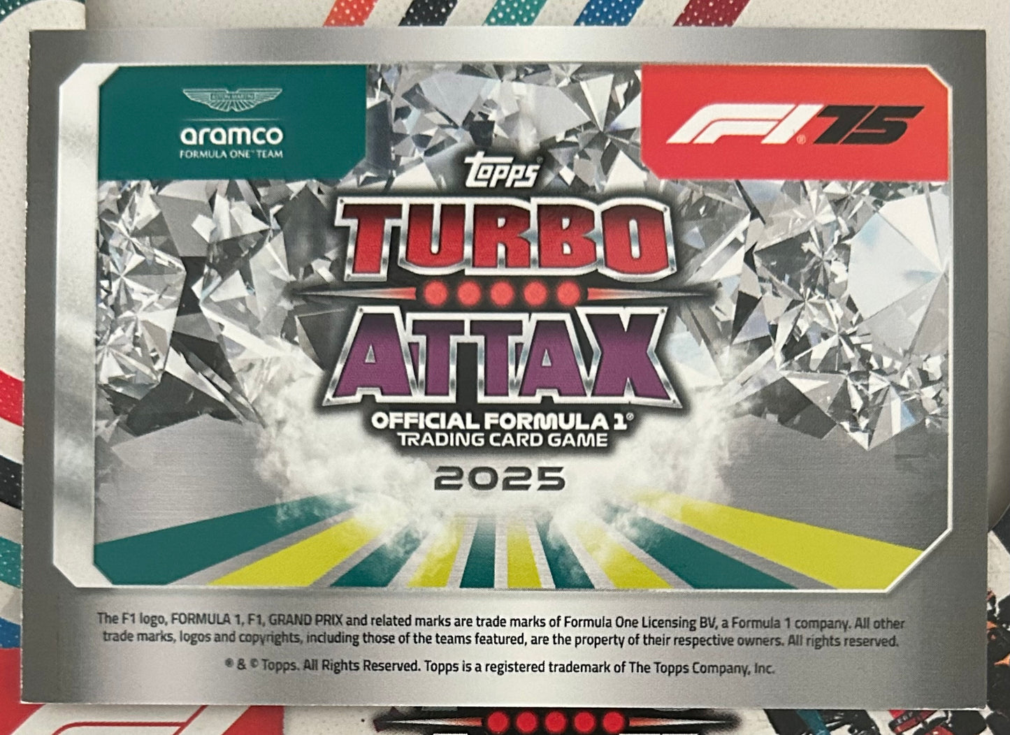 Topps F1 Turbo Attax 2025 - LANCE STROLL (ASTON MARTIN ARAMCO) Signature Style Holo Foil #53