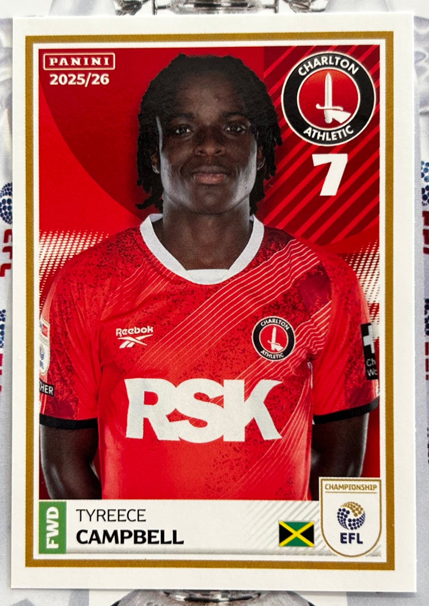 Panini EFL 2025-26 Sticker Collection - Single CHARLTON ATHLETIC Stickers (#71 - #88)