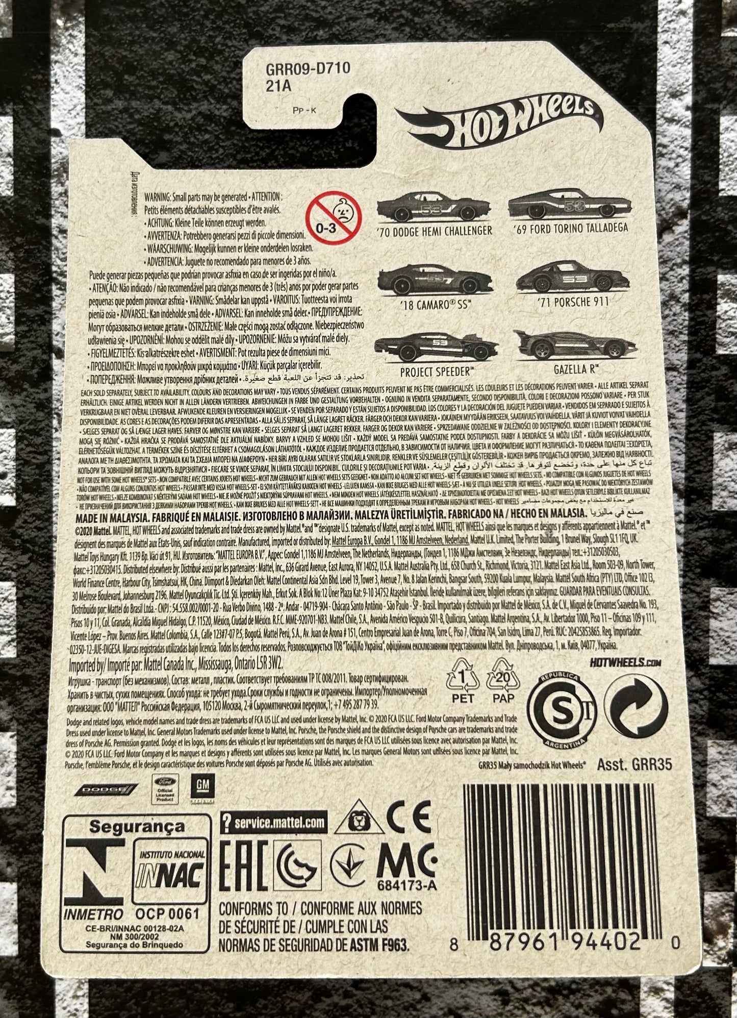 Mattel Hot Wheels Diecast 1:64 - '69 Ford Torino Talladega 2/6 53rd Anniversary series