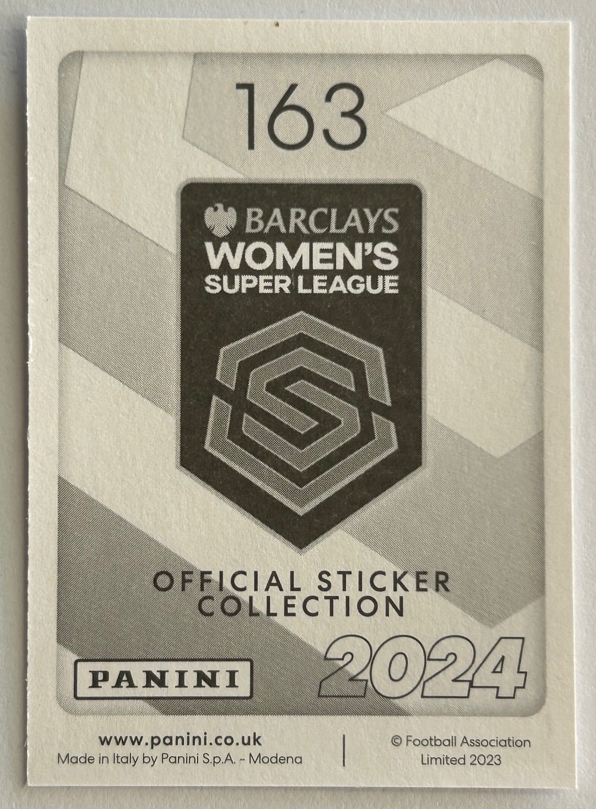 Panini Barclays Women's Super League 2024 - Single INTERNATIONAL STARS Stickers (#152 - #163)