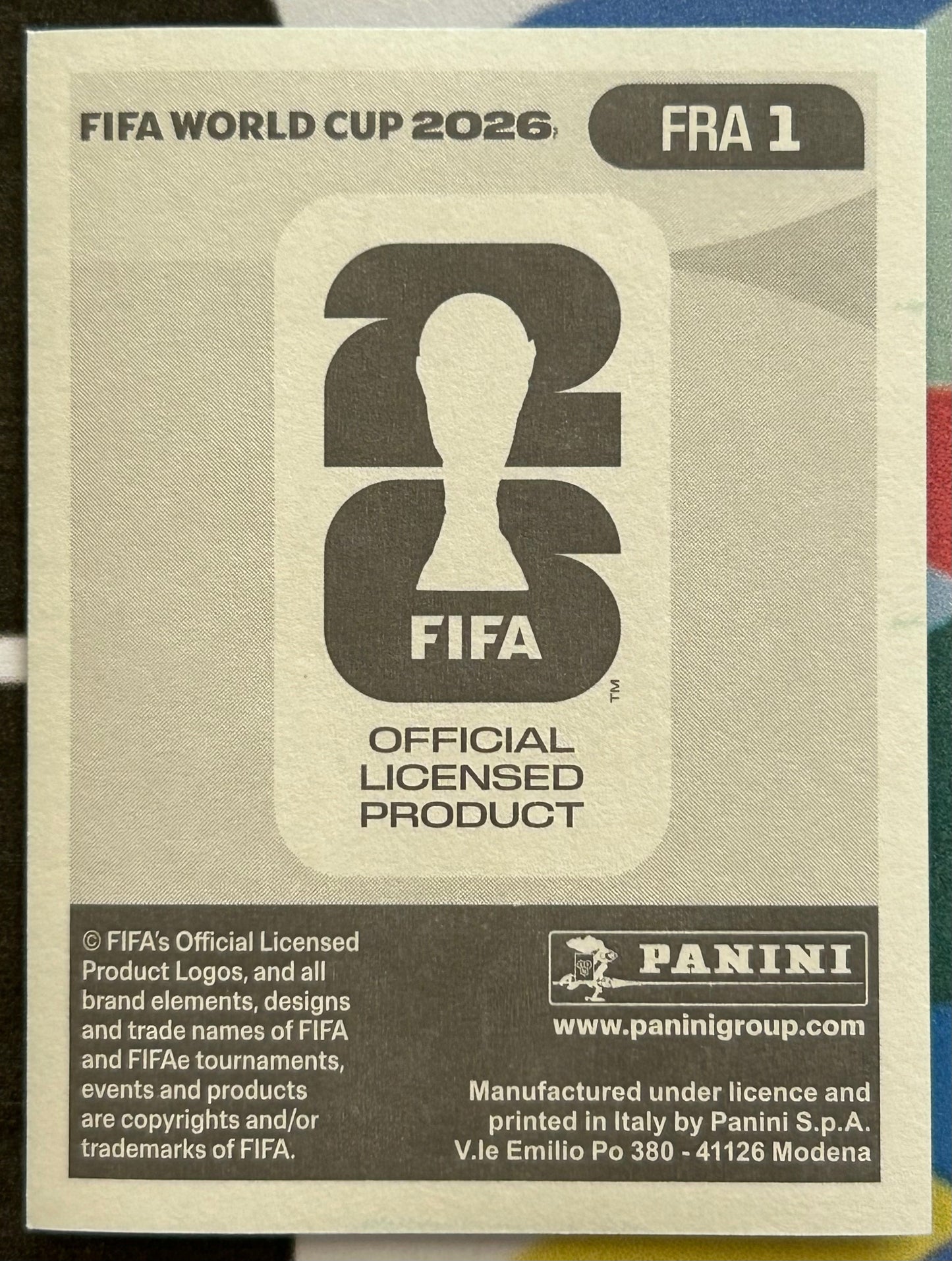 Panini FIFA World Cup 2026 Official Sticker Collection - EMBLEM (FRANCE) Foil Sticker FRA1