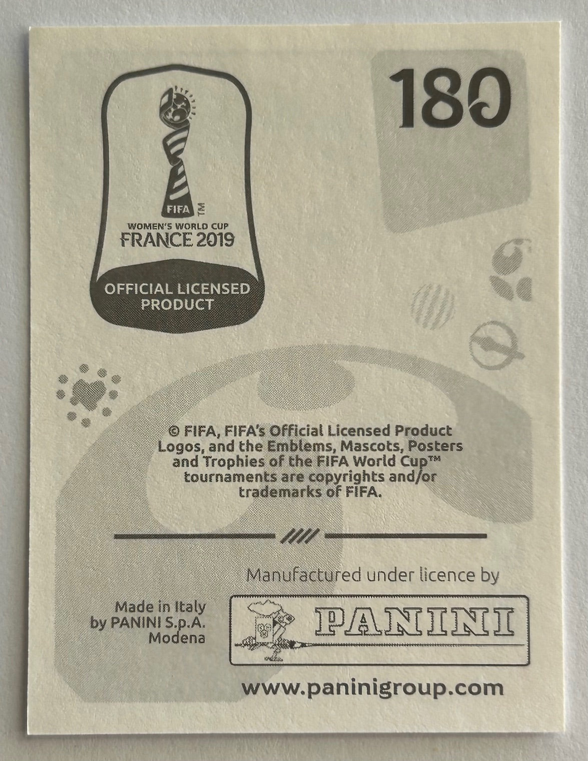 Panini FIFA Women's World Cup France 2019 - ELLIE CARPENTER (AUSTRALIA) Rookie RC Sticker #180