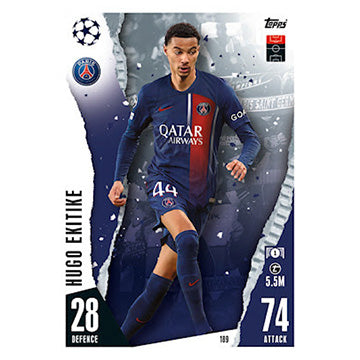 Topps 2023-24 Match Attax UEFA Single PARIS SAINT-GERMAIN Cards (#172 - #189)