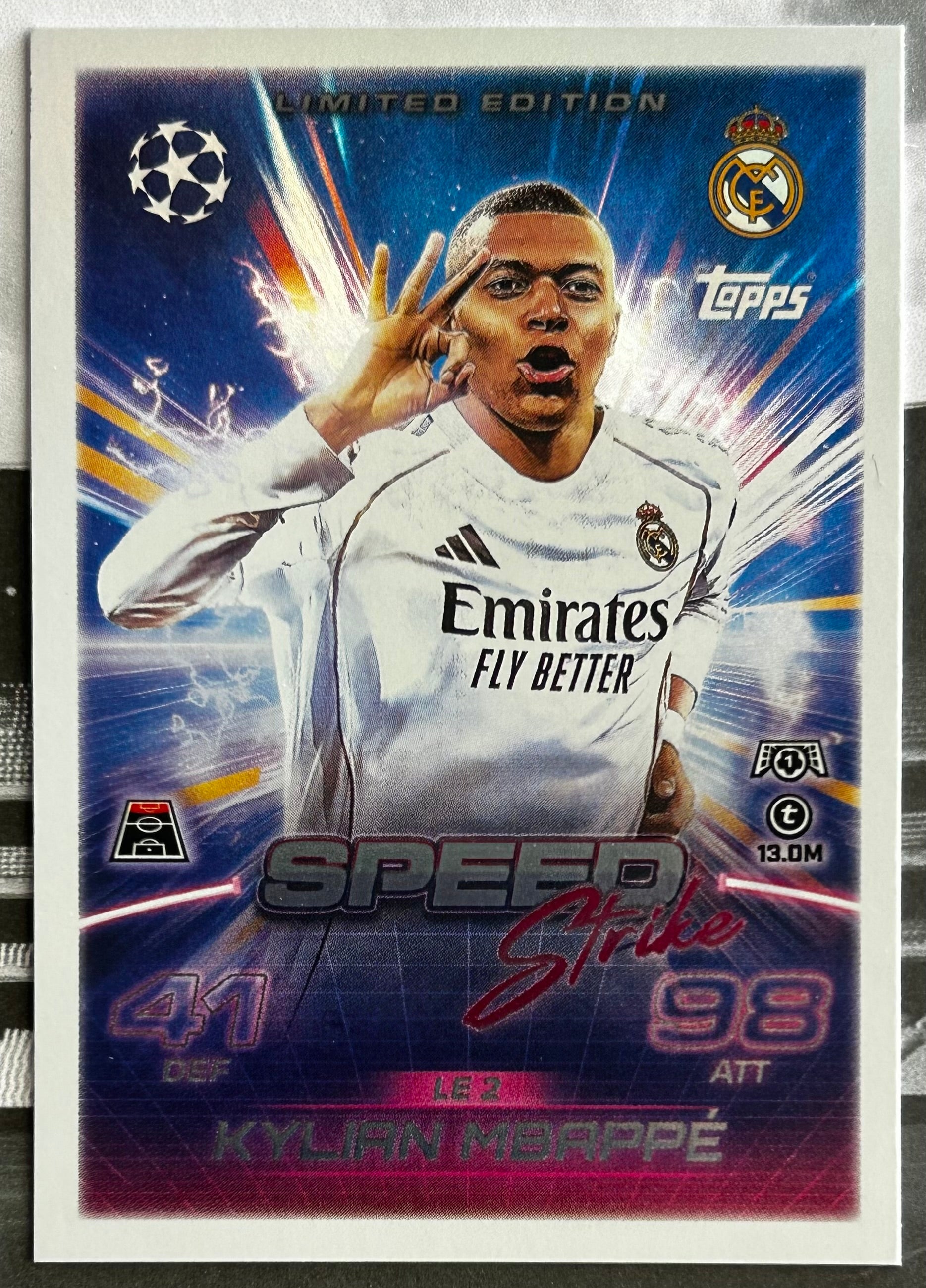 2025-26 Topps UCC Match Attax - KYLIAN MBAPPE (REAL MADRID) Speed