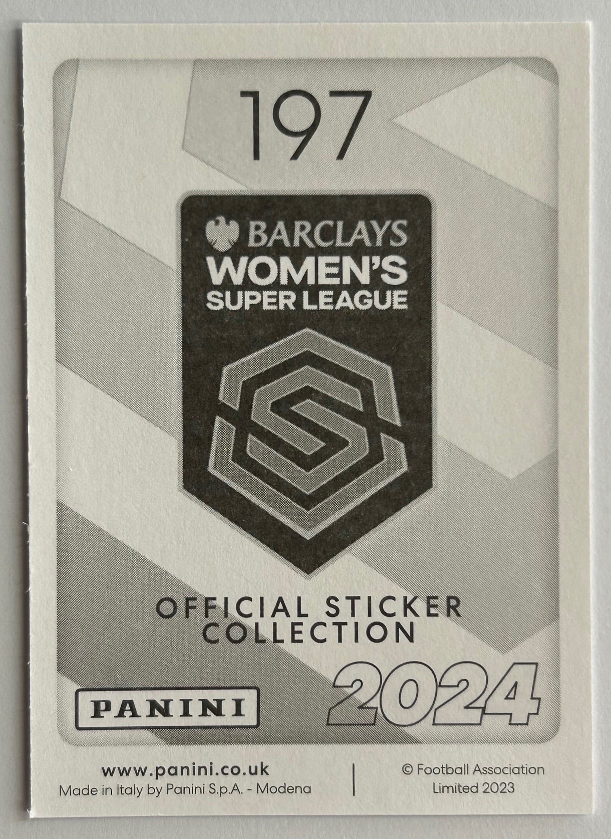 Panini Barclays Women's Super League 2024 - Single LIVERPOOL Stickers (#181 - #197)