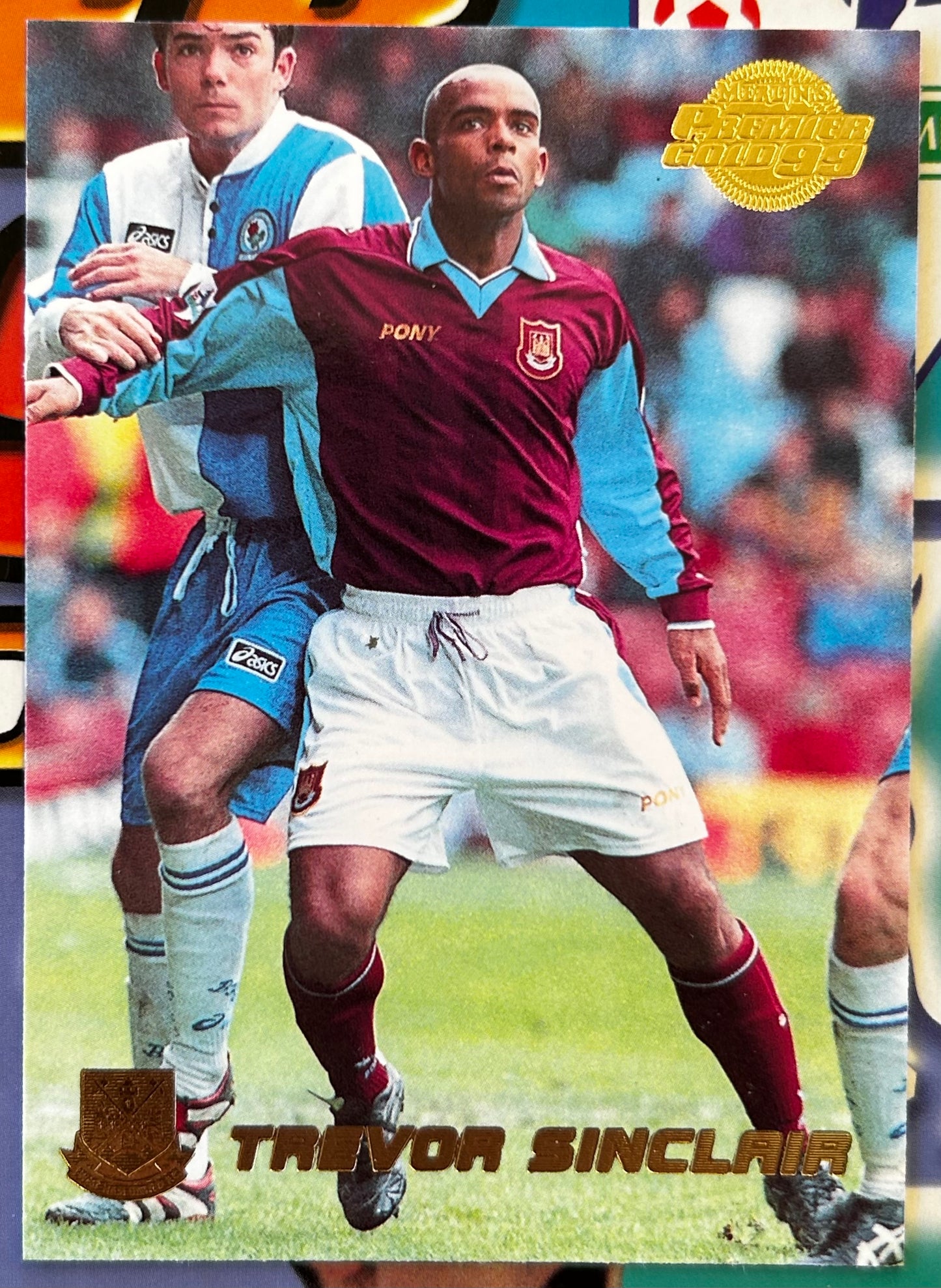 Merlin's Premier Gold 99 Trading Cards - TREVOR SINCLAIR (WEST HAM UNITED) #142