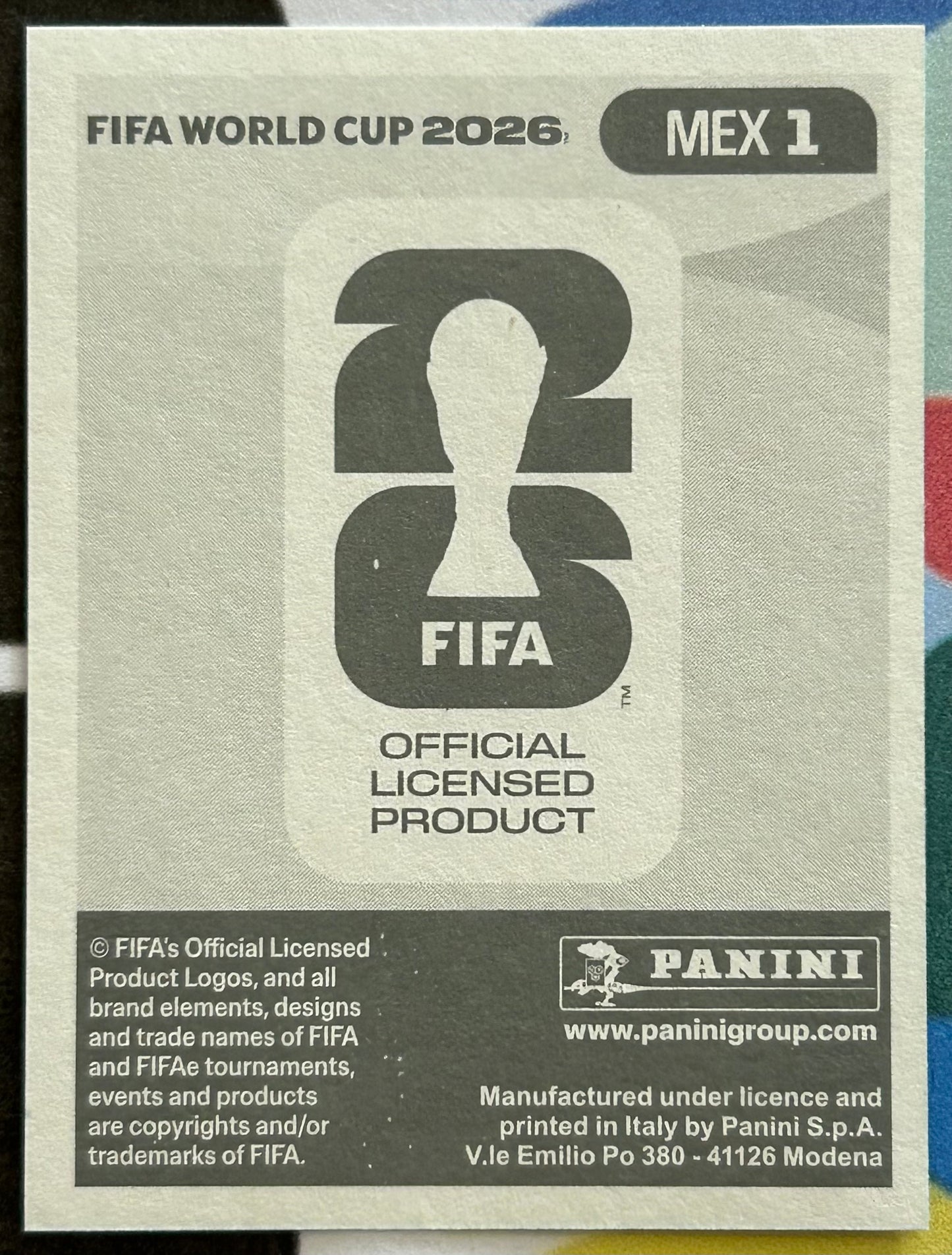 Panini FIFA World Cup 2026 Official Sticker Collection - EMBLEM (MEXICO) Foil Sticker MEX1