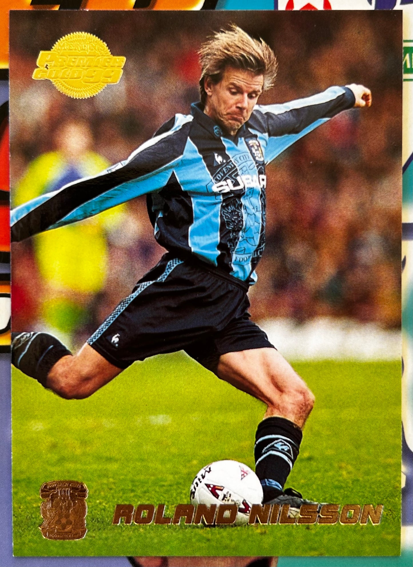 Merlin's Premier Gold 99 Trading Cards - ROLAND NILSSON (COVENTRY CITY) #42