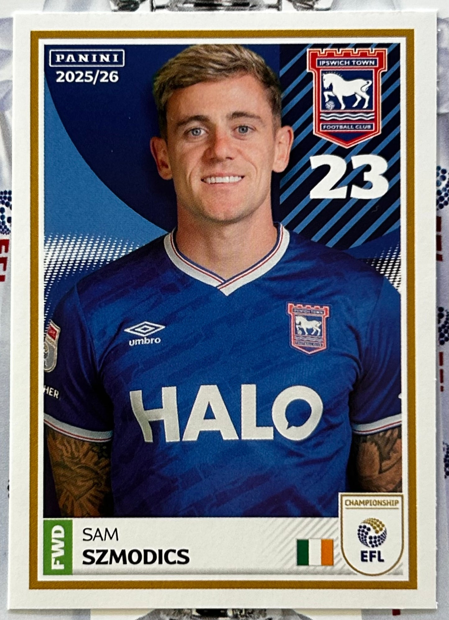 Panini EFL 2025-26 Sticker Collection - Single IPSWICH TOWN Stickers (#143 - #160)