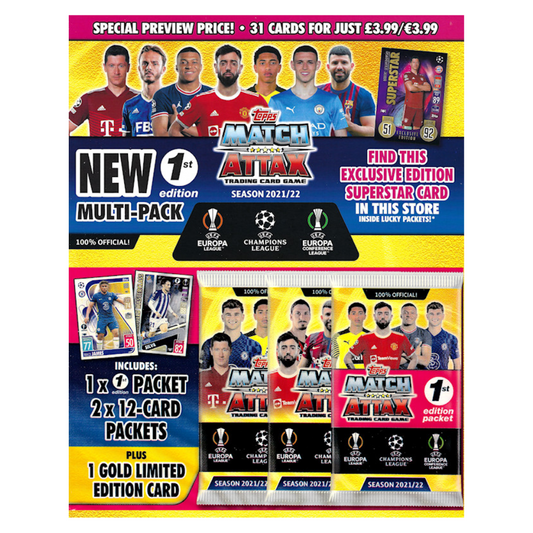 2021-22 Topps Match Attax UEFA - 1st Edition Multi-Pack