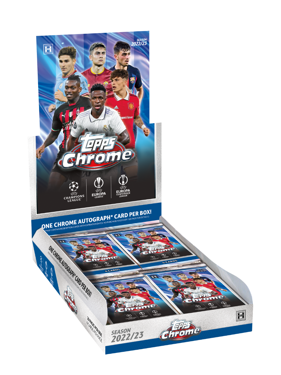 Topps UEFA Club Competitions Chrome 2022-23 - Topps UK Box