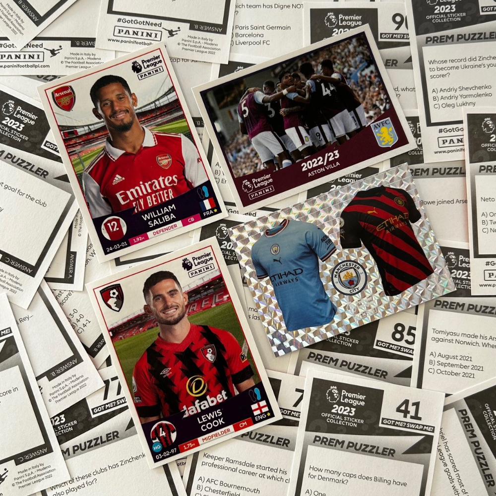 2023 Panini Premier League Sticker Collection - SINGLE STICKERS (#1 - #109)