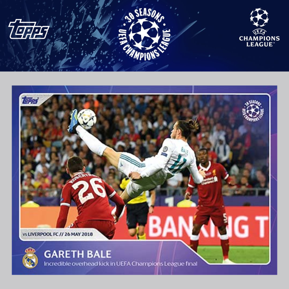 2023 Topps UEFA Champions League 30 Seasons Celebration - GARETH BALE (REAL MADRID) #001