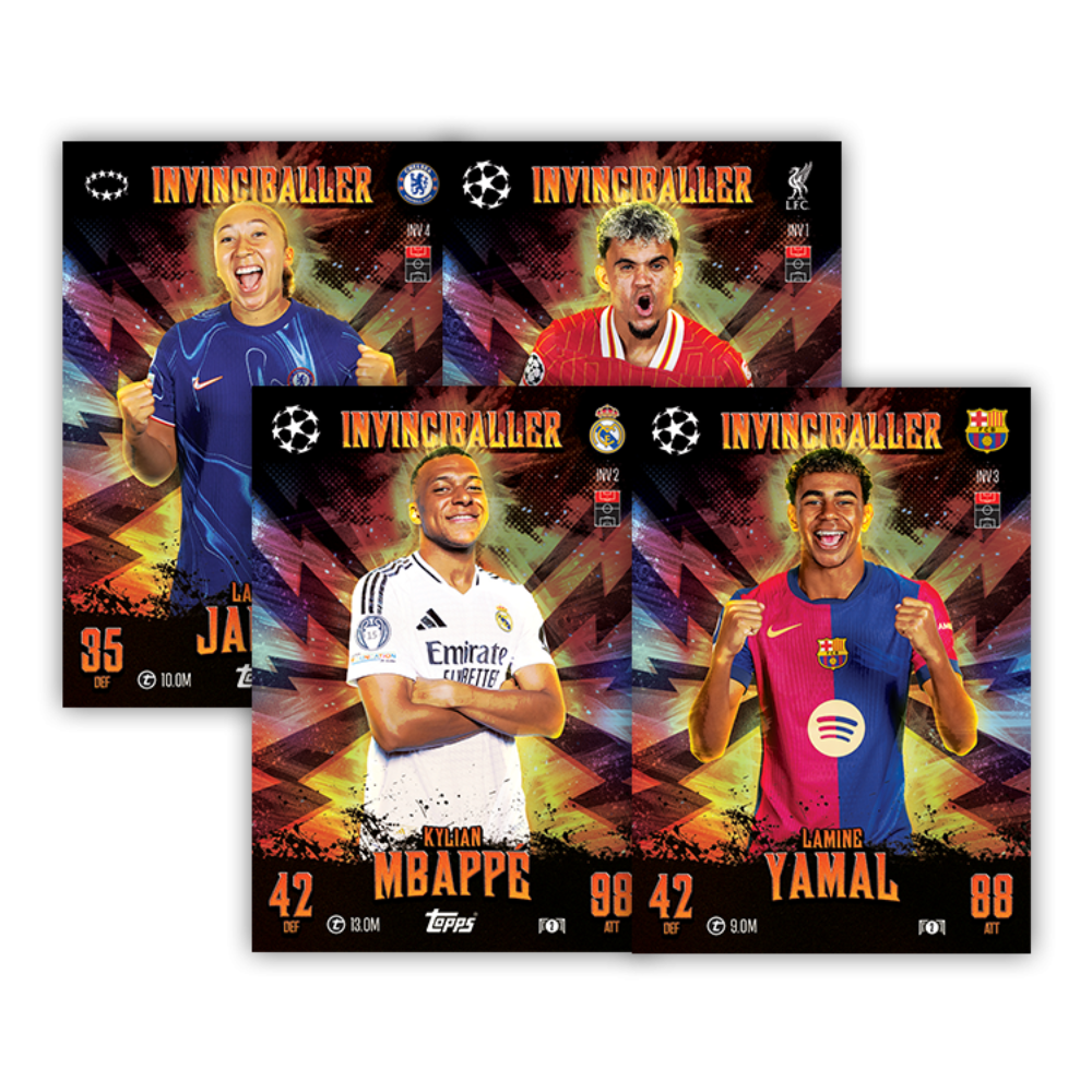 2024-25 Topps Match Attax Extra UEFA - INVINCIBALLERS MEGA TIN #2 (48 Cards)