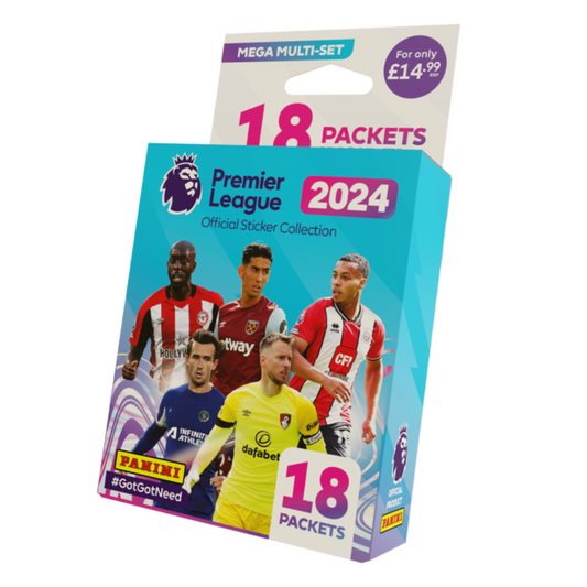 2024 Panini Premier League Sticker Collection - Mega Multi-Set (includes 18 Packets)