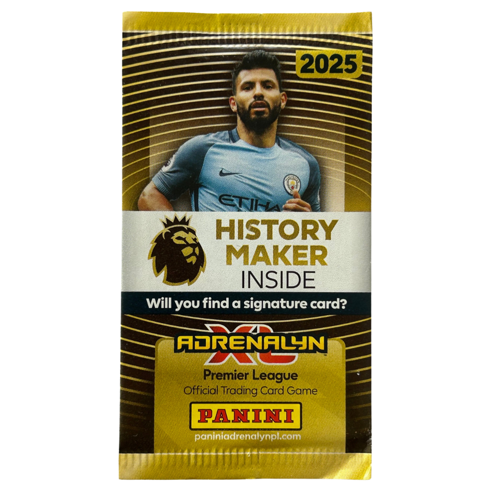 2025 Panini EPL Adrenalyn XL - SERGIO AGUERO (MAN CITY) History Maker Sealed Card Pack