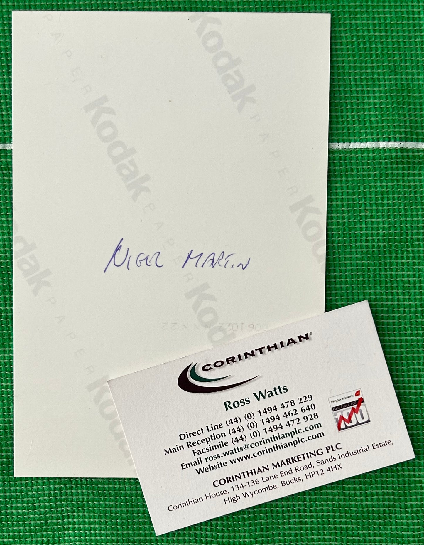 Corinthian FAPL 1994-95 NIGEL MARTYN (CRYSTAL PALACE) Product Development Sculpt Photo