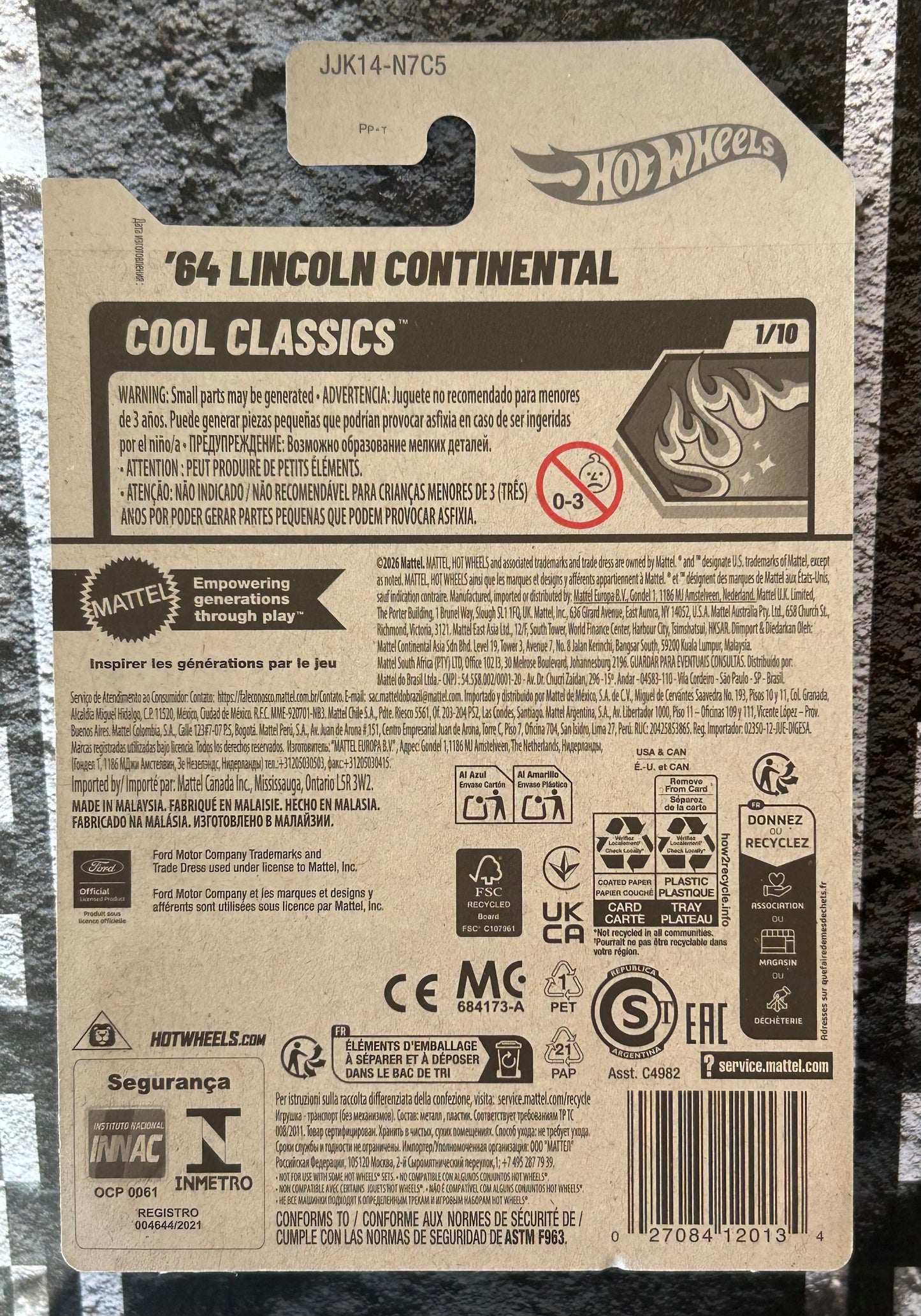 Mattel Hot Wheels Diecast Basic 1:64 - '64 Lincoln Continental Cool Classics (2026)