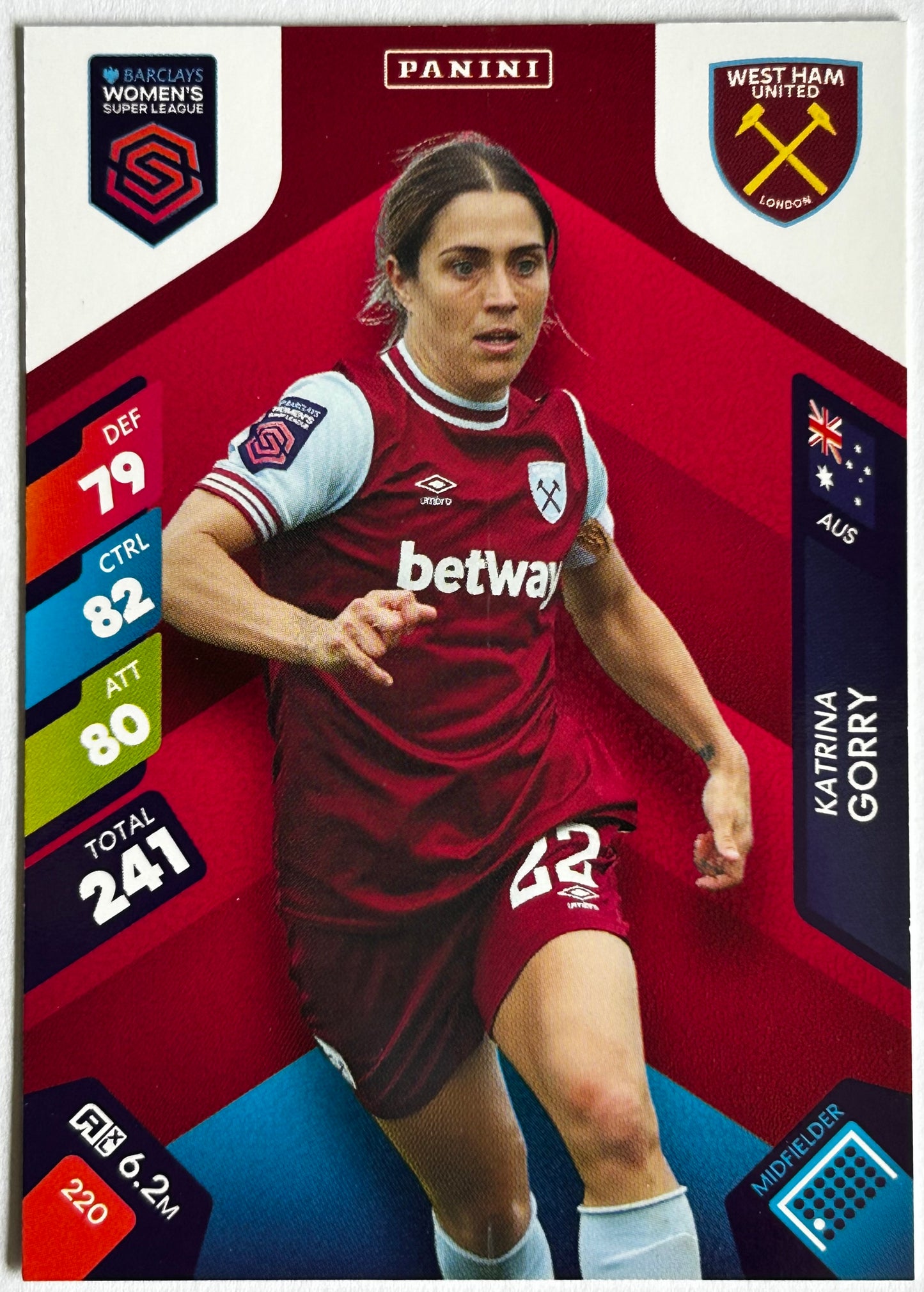 Panini Adrenalyn XL Barclays Women's Super League 2025 - Single WEST HAM UNITED Cards #208 - #225