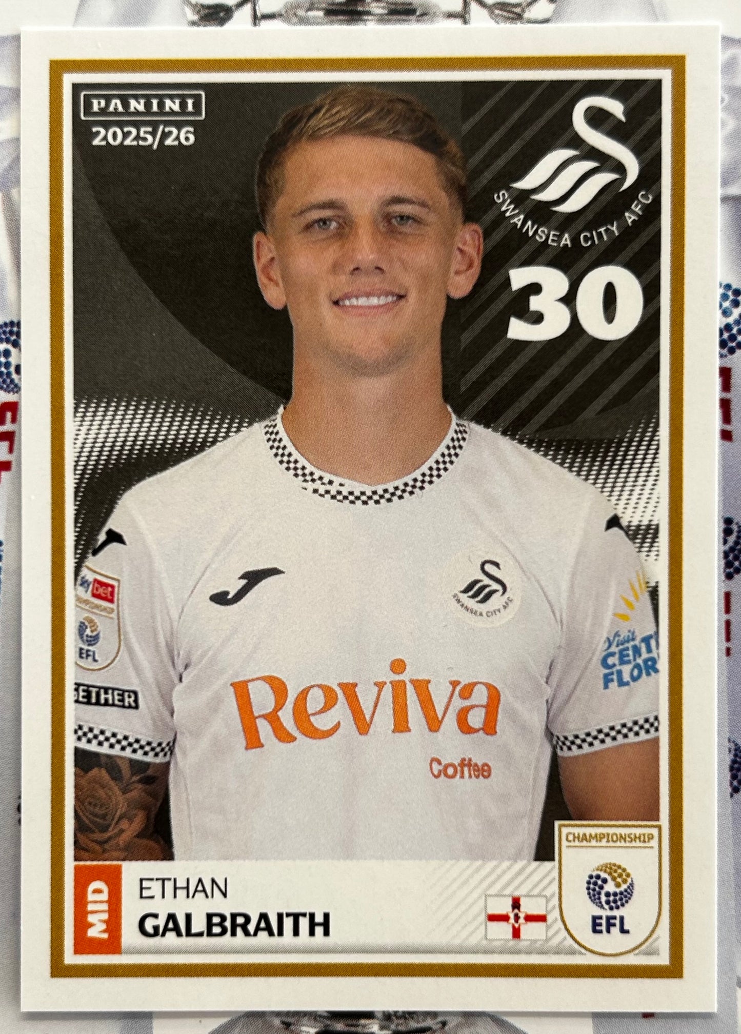 Panini EFL 2025-26 Sticker Collection - Single SWANSEA CITY Stickers (#401 - #418)