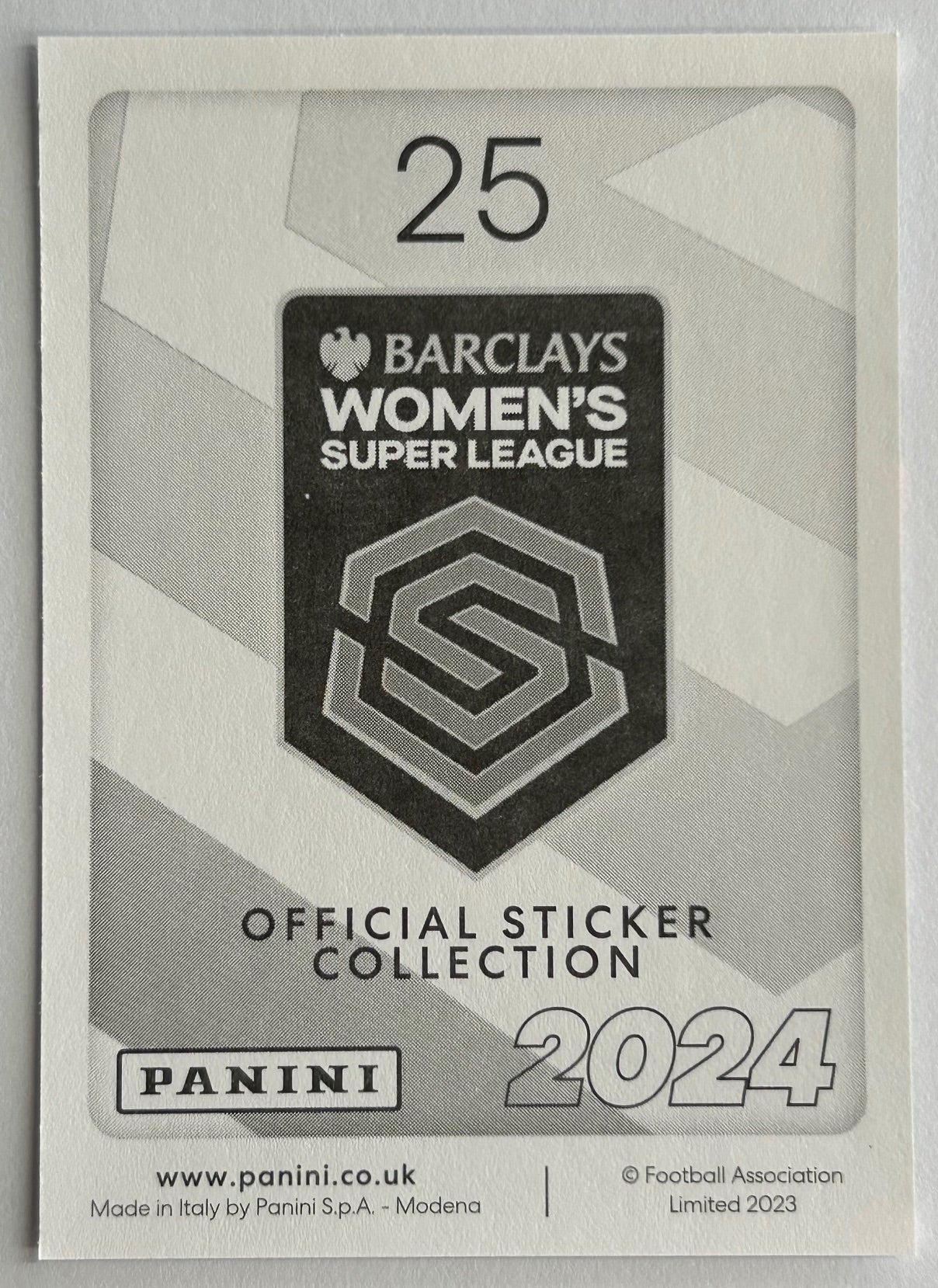 Panini Barclays Women's Super League 2024 - Single SQUAD SNAPSHOT (BRIGHTON & BRISTOL CITY) Stickers (#20 - #25)