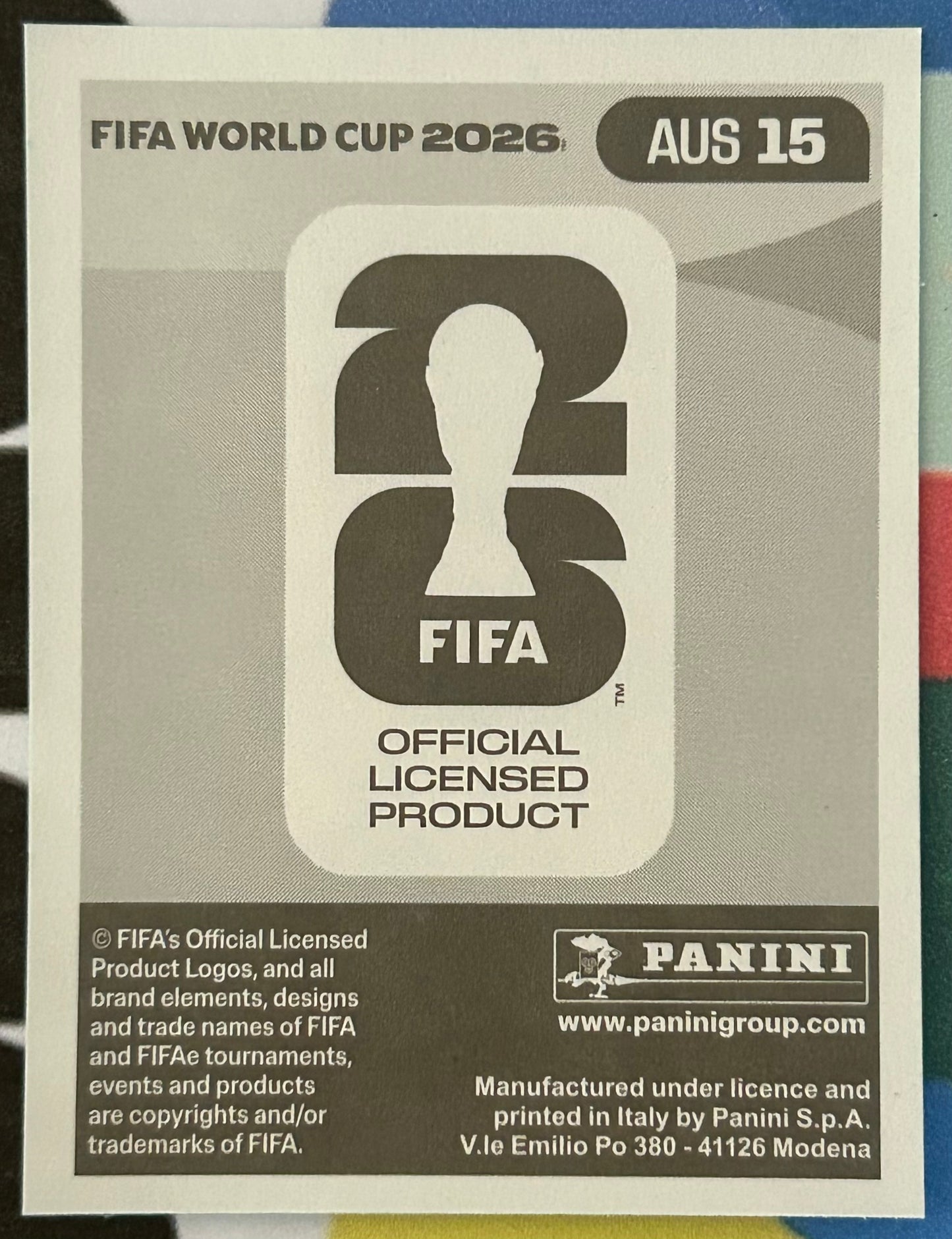 Panini FIFA World Cup 2026 Official Sticker Collection - CONNOR METCALFE (AUSTRALIA) AUS15