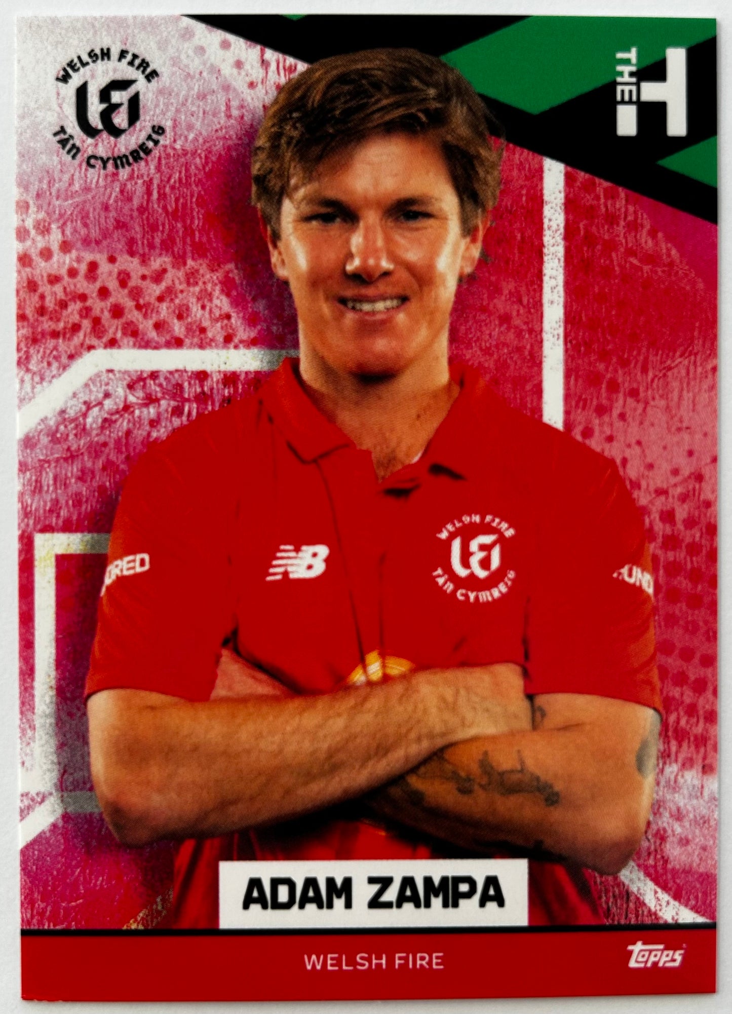 Topps The Hundred 2022 Trading Card Collection - ADAM ZAMPA (Welsh Fire)