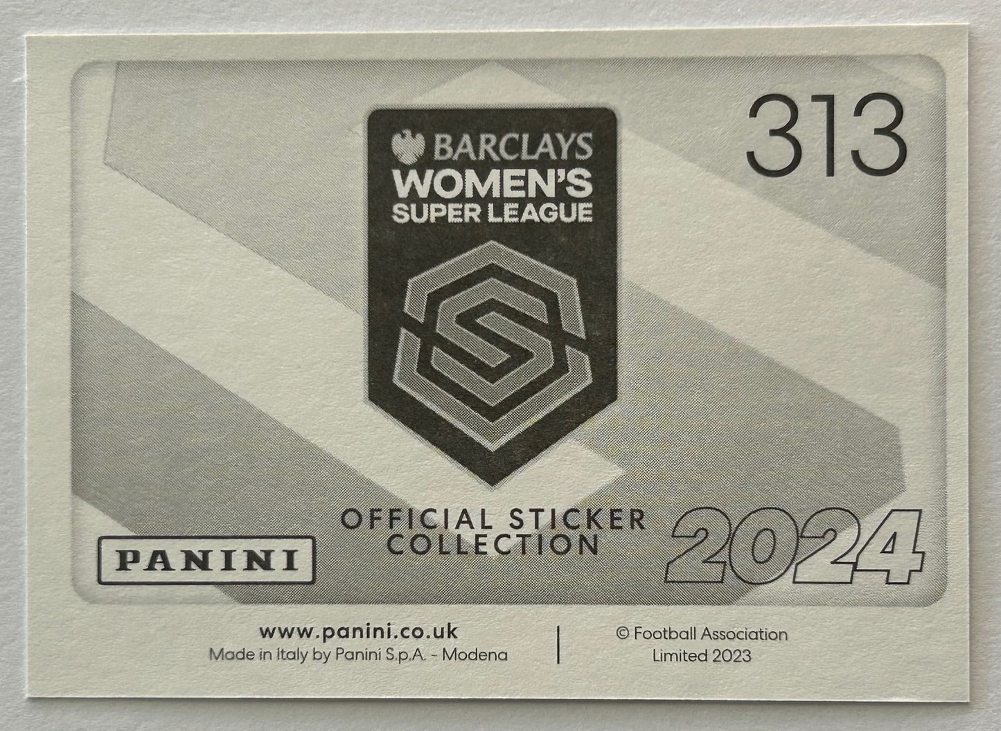 Panini Barclays Women's Super League 2024 - Single KEY PLAYERS (CHELSEA & EVERTON) Stickers (#302 - #313)