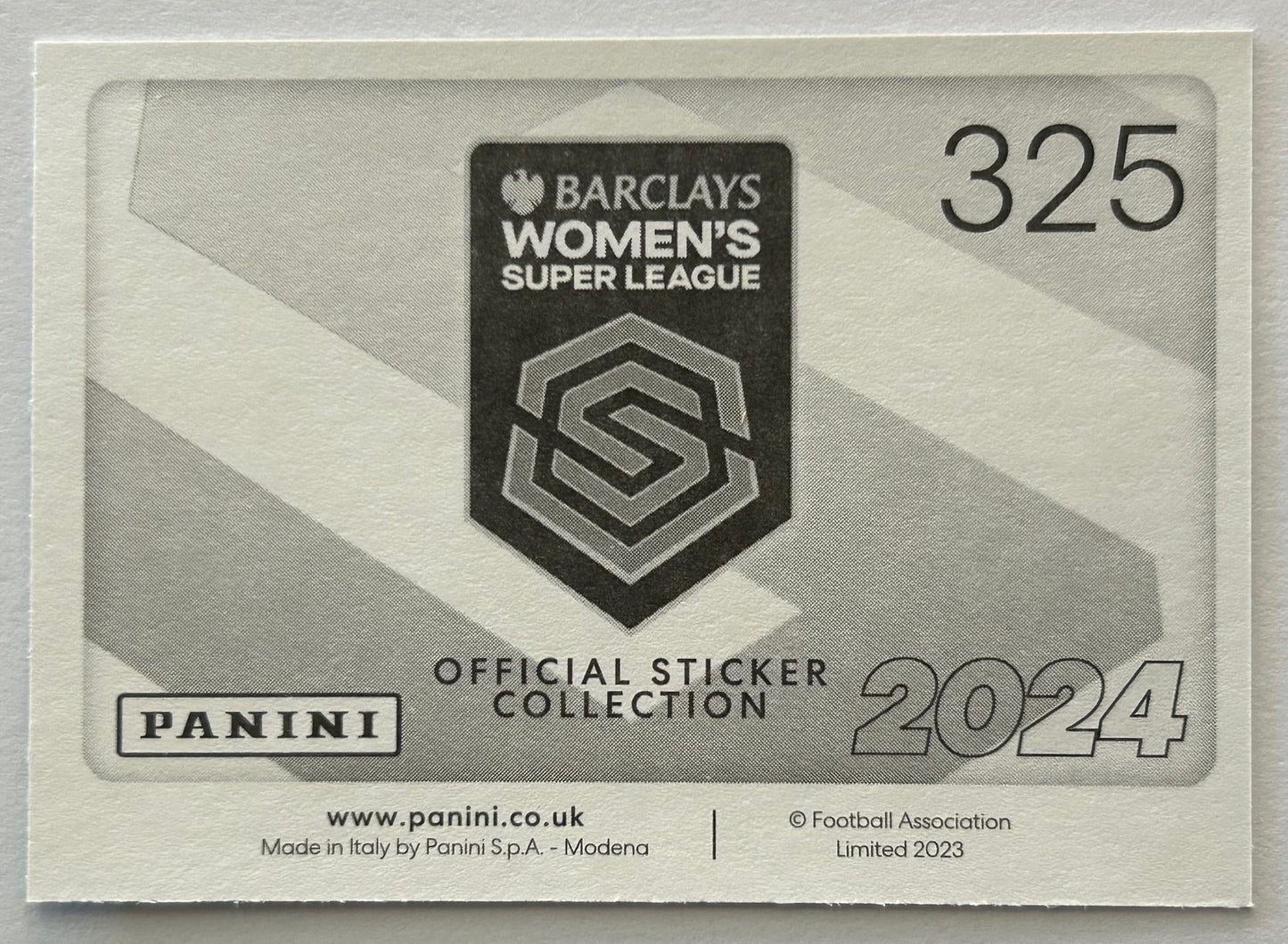 Panini Barclays Women's Super League 2024 - Single KEY PLAYERS (LEICESTER CITY & LIVERPOOL) Stickers (#314 - #325)