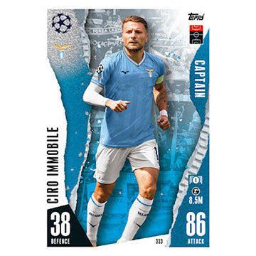 Topps 2023-24 Match Attax UEFA Single SS LAZIO Cards (#325 - #333)