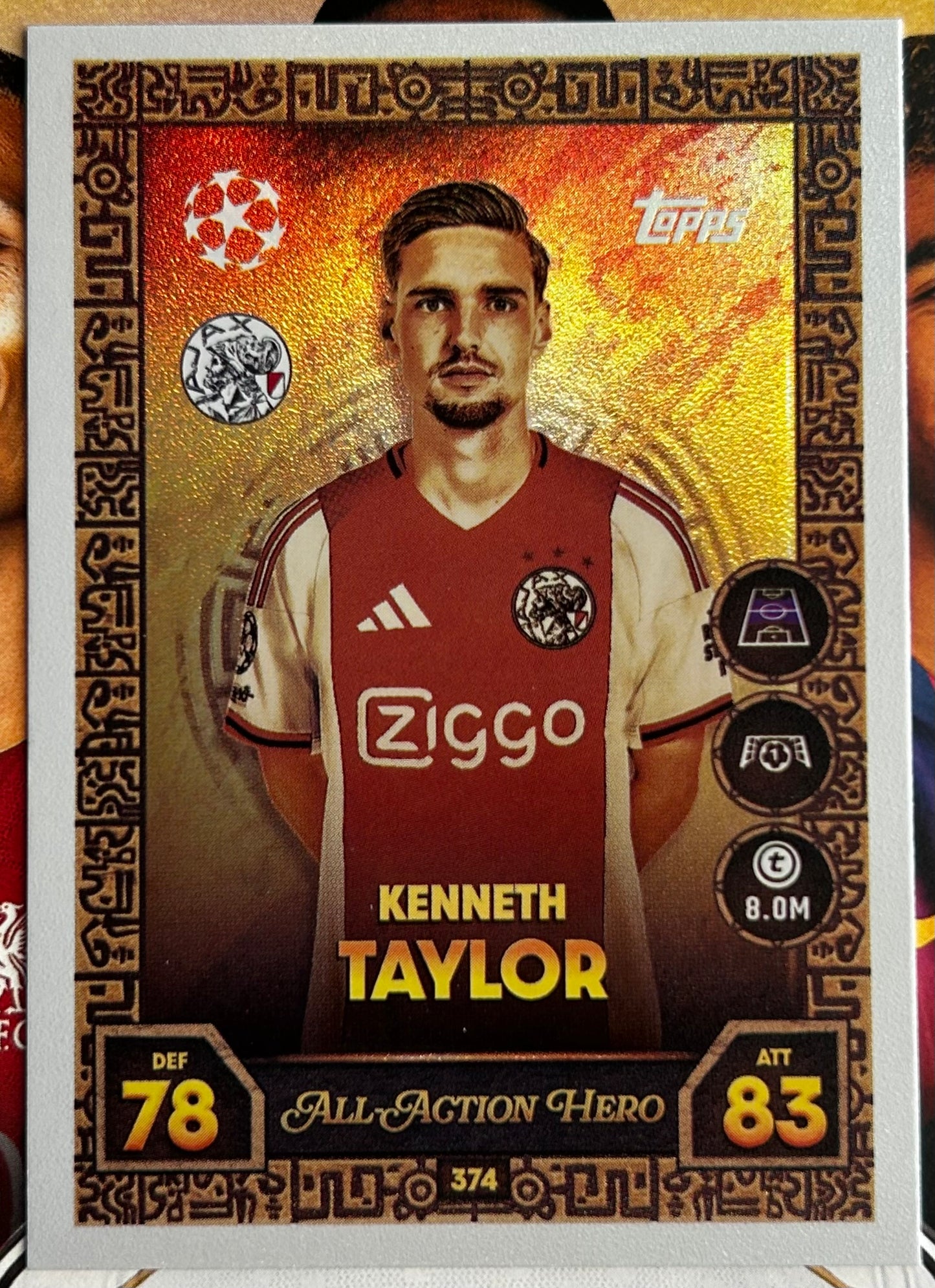 2025-26 Topps UCC Match Attax - ALL-ACTION HERO Rainbow Foil (#361-#378) 1:3 packs