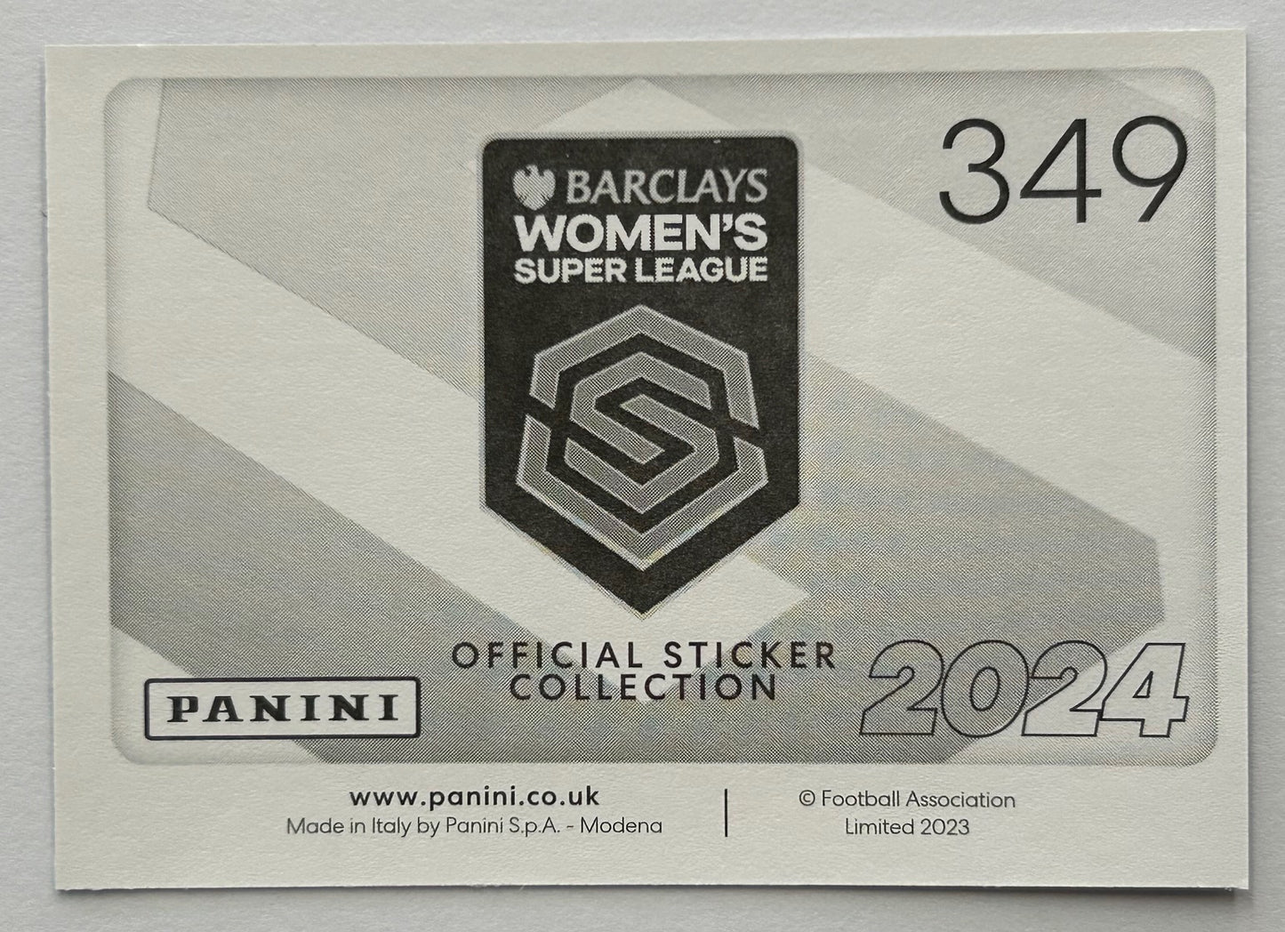 Panini Barclays Women's Super League 2024 - Single KEY PLAYERS (TOTTENHAM HOTSPUR & WEST HAM UTD) Stickers (#338 - #349)