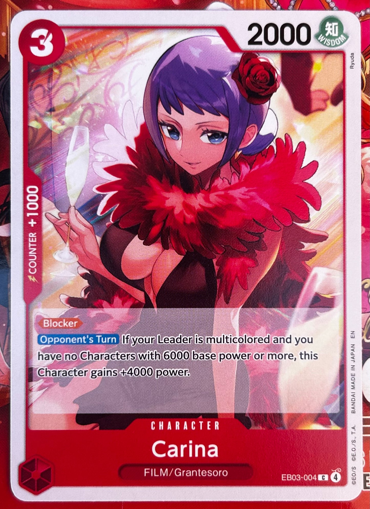 EB03-004 CARINA One Piece Character Card (Red) English