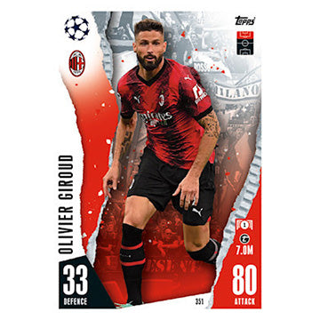 Topps 2023-24 Match Attax UEFA Single AC MILAN Cards (#343 - #351)
