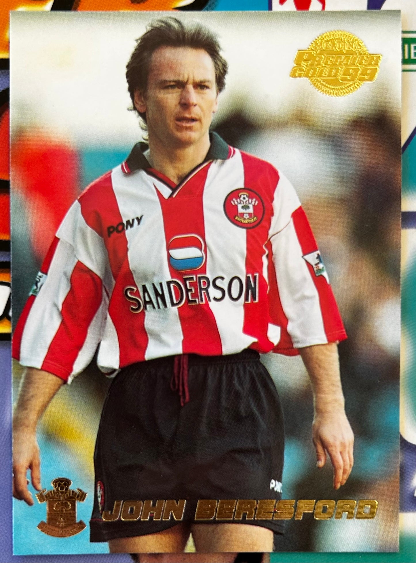 Merlin's Premier Gold 99 Trading Cards - JOHN BERESFORD (SOUTHAMPTON) #124