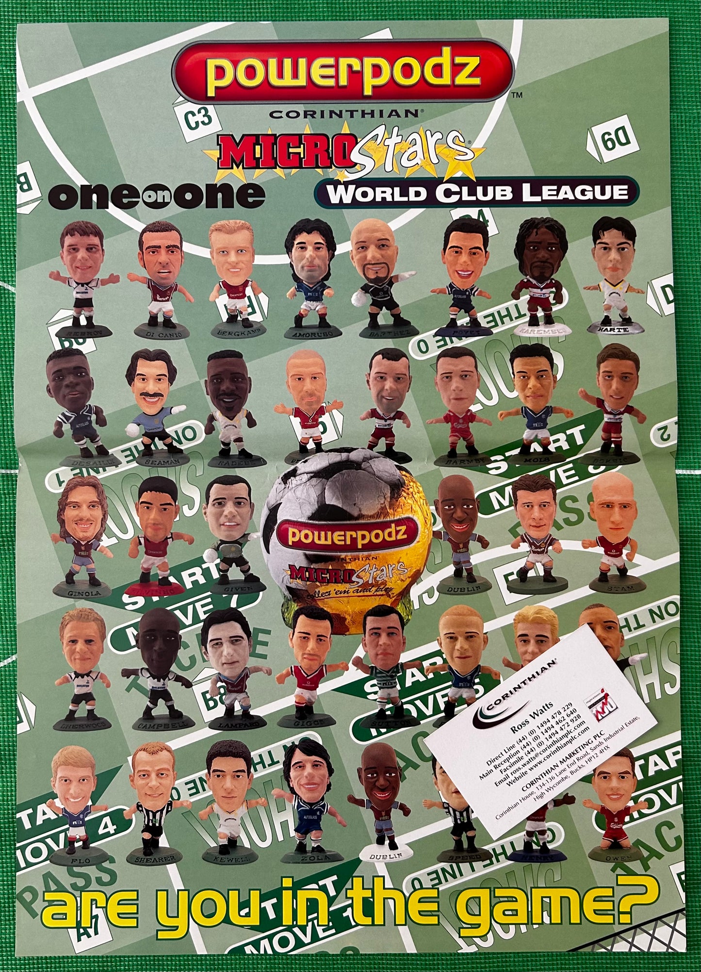 Corinthian MicroStars Powerpodz A3 Double-Sided Official Retailer Poster