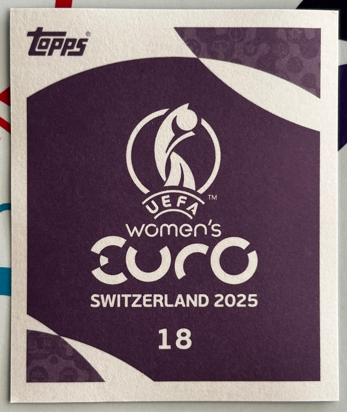 Topps UEFA Women's EURO 2025 Sticker Collection - EMBLEM (PORTUGAL) Holo Foil #18