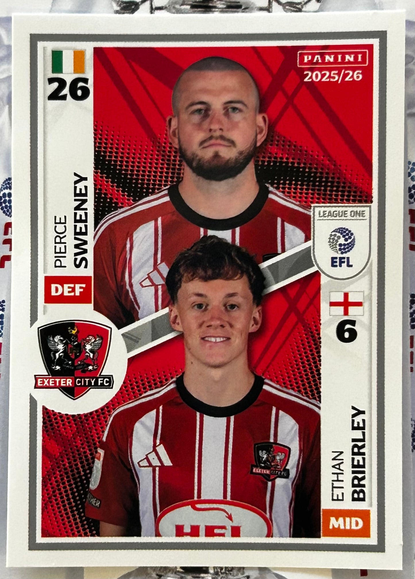 Panini EFL 2025-26 Sticker Collection - Single LEAGUE ONE Stickers (#533 - #580)