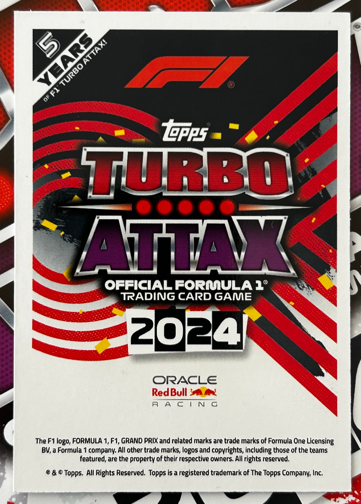 Topps F1 Turbo Attax 2024 - MAX VERSTAPPEN (ORACLE RED BULL) Dutch Orange Limited Edition LE1