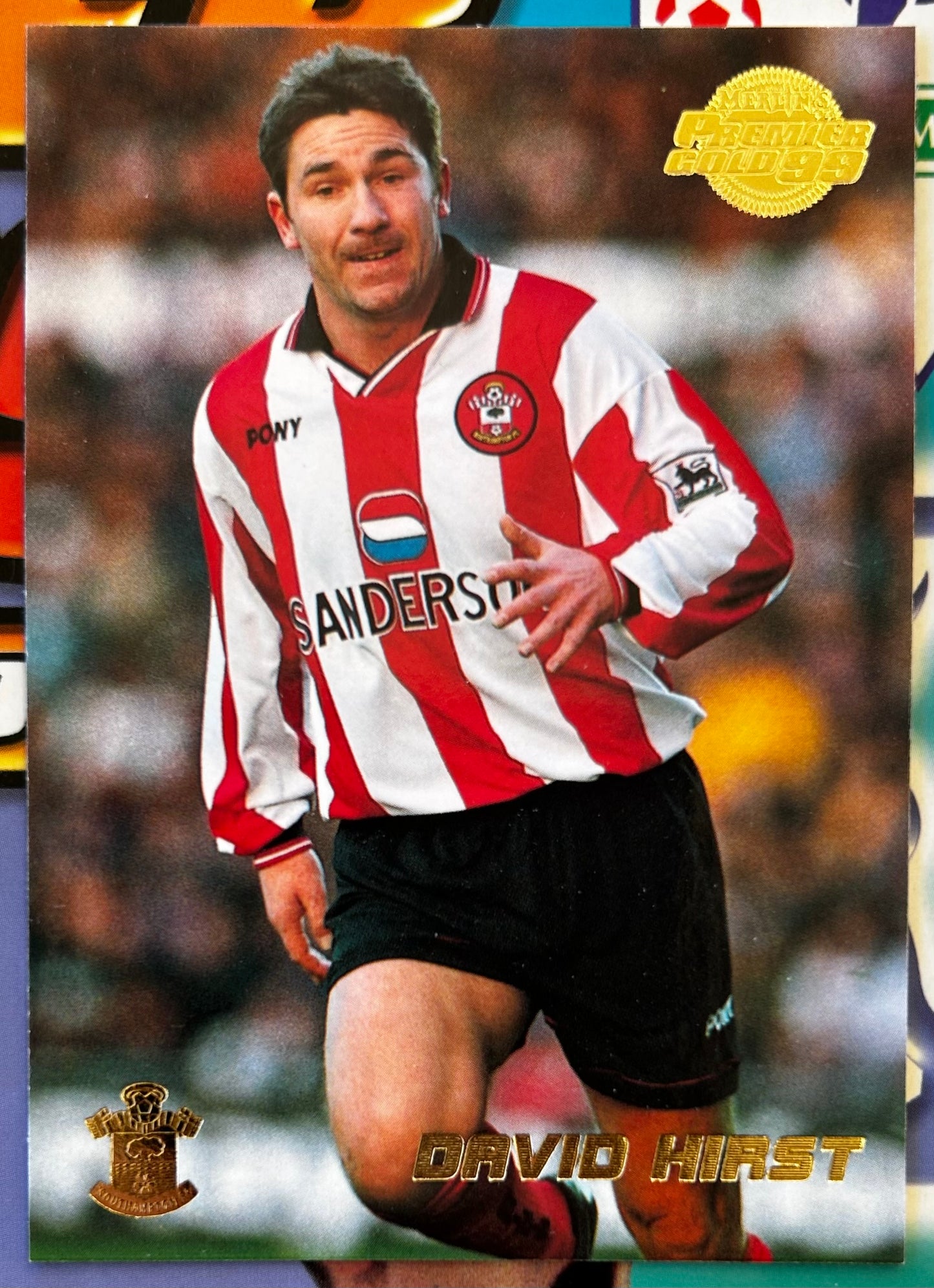 Merlin's Premier Gold 99 Trading Cards - DAVID HIRST (SOUTHAMPTON) #127